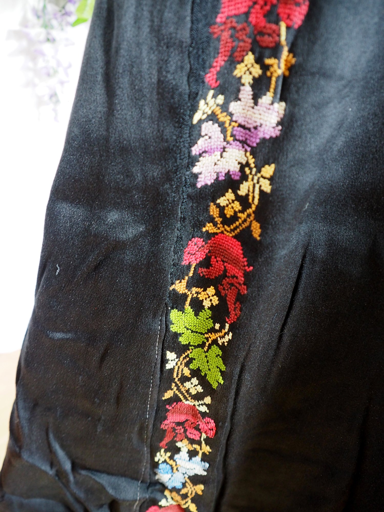 Palestinian girls embroidered ethnic dress No:1