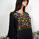 antique hand embroidered bedouin palestinian Ethnic thoub tunic dress No-1