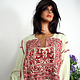 antique hand embroidered bedouin palestinian Ethnic thoub tunic dress No-11