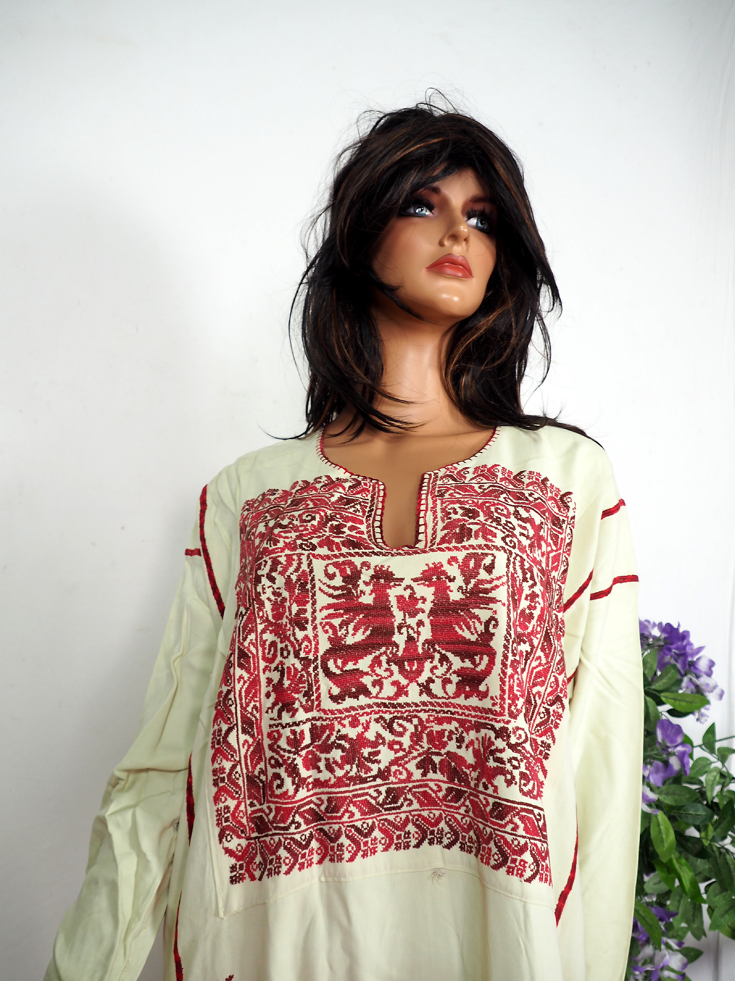 Palestinian girls embroidered ethnic dress No:11