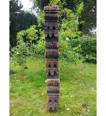 antique  orient solid hand-carved wooden Pillar column from Nuristan Afghanistan kohistan Pakistan  18/19 century No-20/A