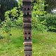 antique  orient solid hand-carved wooden Pillar column from Nuristan Afghanistan kohistan Pakistan  18/19 century No-20/A