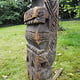 antique orient solid hand-carved wooden Pillar column from Nuristan Afghanistan antike Säule Nuristan Nr-A