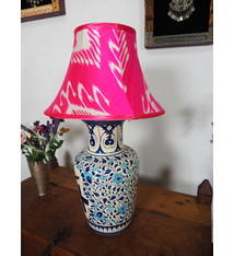 hand made  Unusual Origina Ikat lamp shade from uzbek Ikat No.A