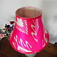 extravagant orient Uzbek Ikat stoff Schirm Lampenschirm Leuchtenschirm lampshade Nr:A