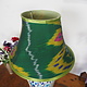 extravagant orient Uzbek Ikat stoff Schirm Lampenschirm Leuchtenschirm lampshade Nr:B