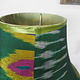 extravagant orient Uzbek Ikat stoff Schirm Lampenschirm Leuchtenschirm lampshade Nr:B