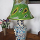 hand made  Unusual Origina Ikat lamp shade from uzbek Ikat No.E