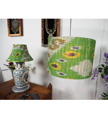 extravagant orient Uzbek Ikat stoff Schirm Lampenschirm Leuchtenschirm lampshade Nr:G