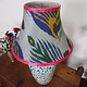 hand made  Unusual Origina Ikat lamp shade from uzbek Ikat No.D