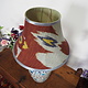 extravagant orient Uzbek Ikat stoff Schirm Lampenschirm Leuchtenschirm lampshade Nr:F