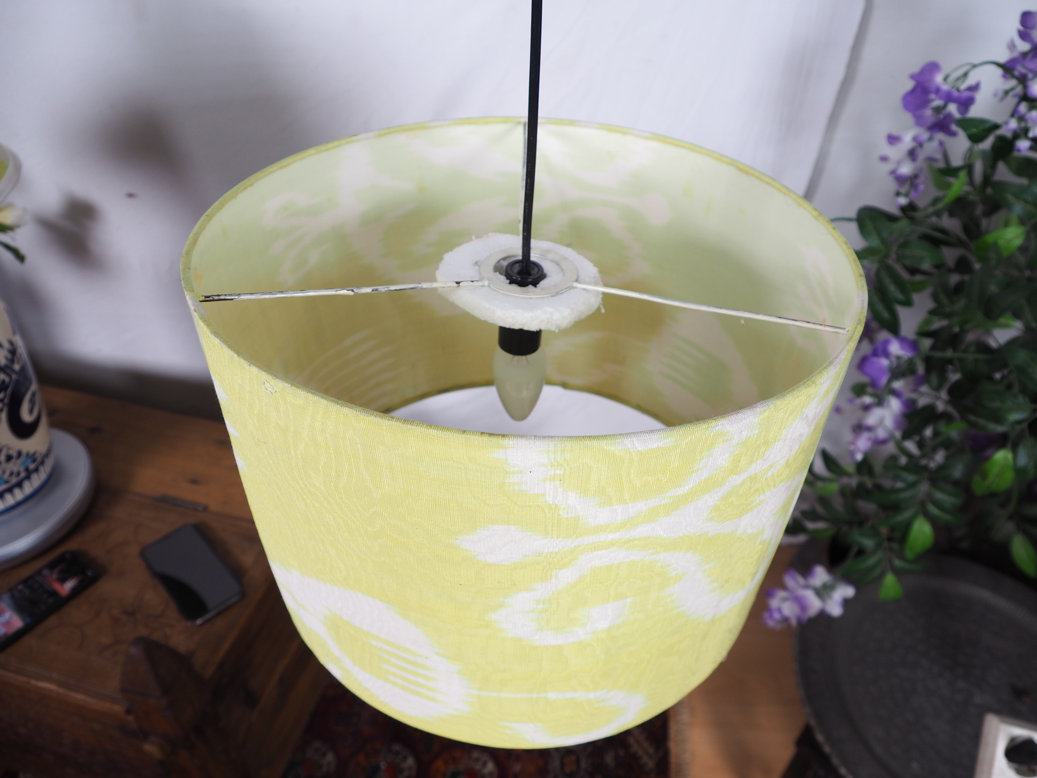 orient Uzbek Ikat stoff Schirm Lampenschirm lampshade Nr: K