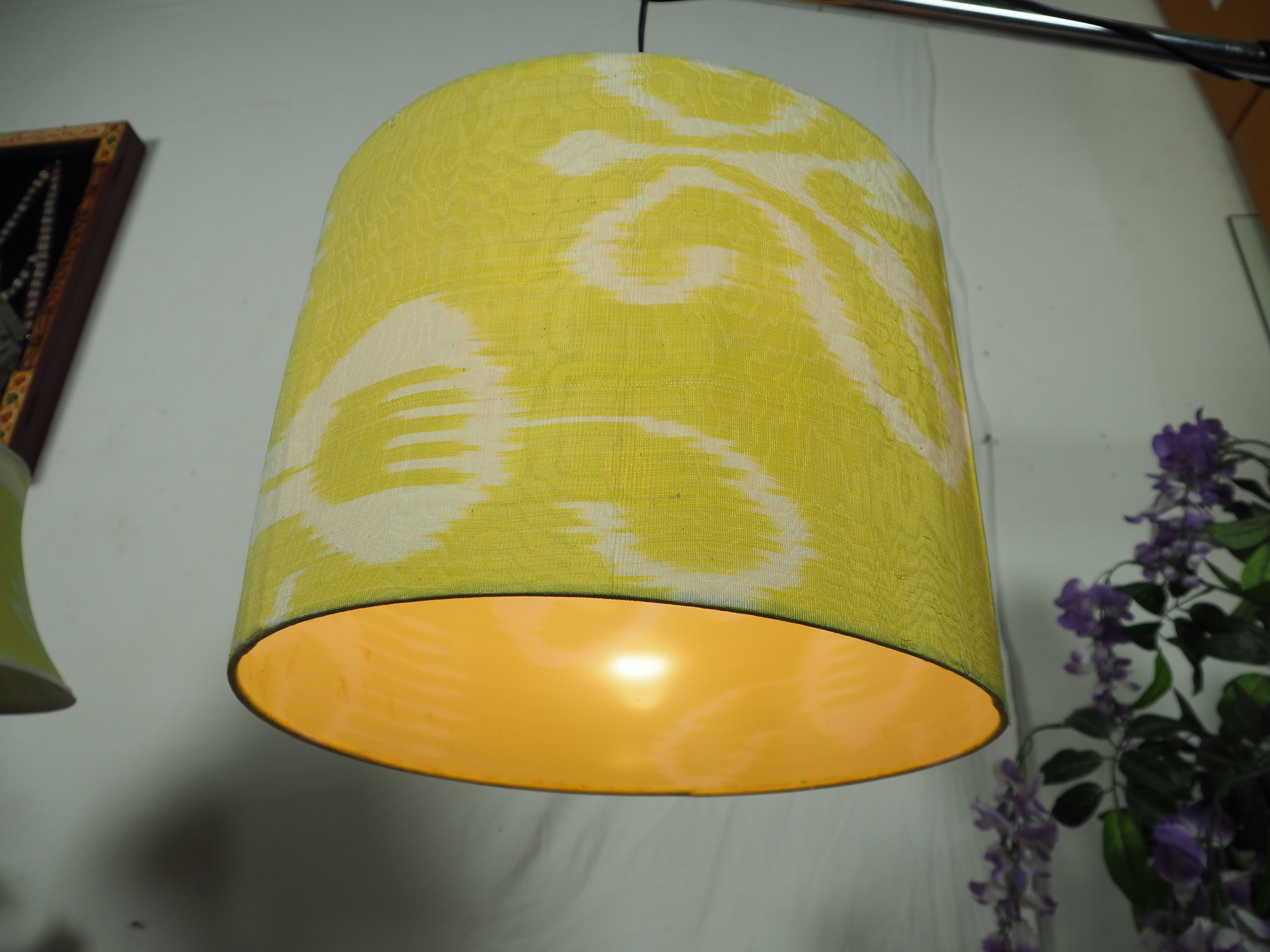 hand made  Unusual Origina Ikat lamp shade from uzbek Ikat No.K