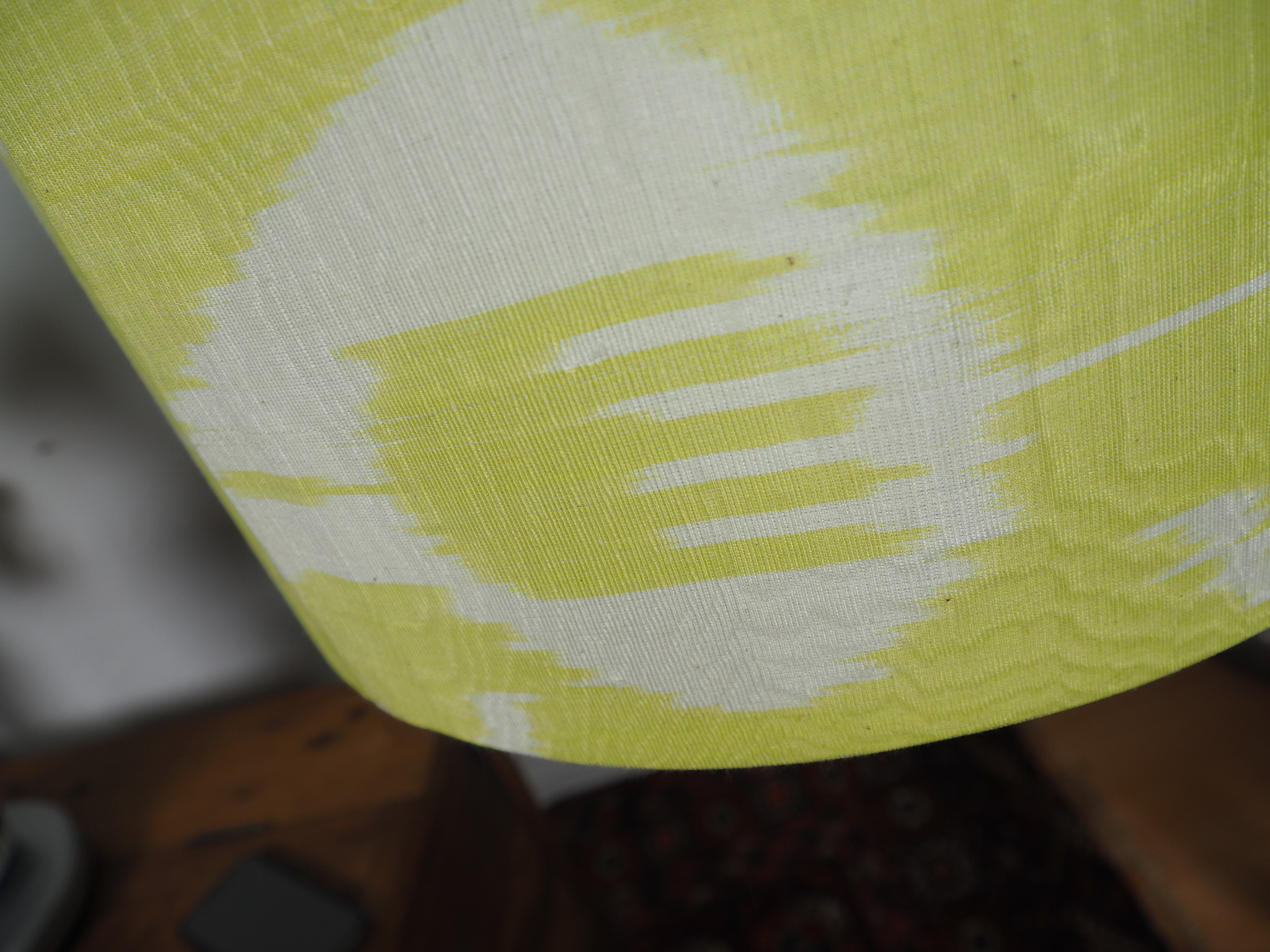 hand made  Unusual Origina Ikat lamp shade from uzbek Ikat No.K