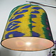 hand made  Unusual Origina Ikat lamp shade from uzbek Ikat No.H
