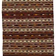 305x133 cm Antique Turkoman Kashgar Kilim Kashkari kelim turkestan end 19th C.