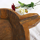 antik orient Holz Tablett teller Antique wooden tray india