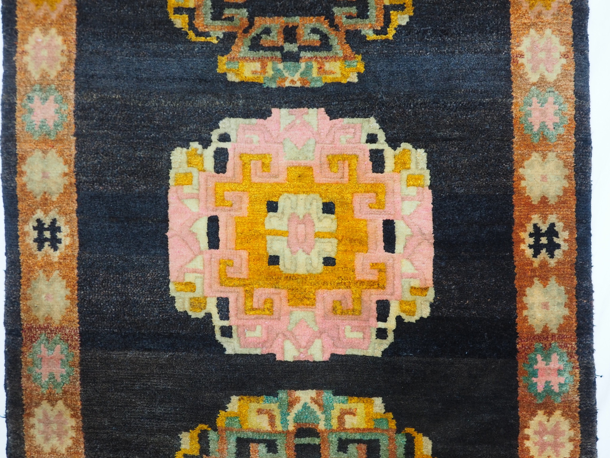 68,9"34,6" inch  Rare antique oriental hand Knotted Tibetan Khaden sleeping Carpet No:9