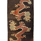 67"x35" inch   Rare antique oriental hand Knotted Tibetan Khaden sleeping Dragons Carpet No:3