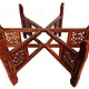 Egyptian Moroccan Vintage India Table stand Folding Table Base Carved Wooden oriental Coffee Tea table Selectable in 6 sizes