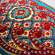 80x58 cm orient samtweiche Afghan Teppich nomaden sitzkissen bodenkissen Turkmen cushion 1001-nacht preis pro Stück (Blau-21)