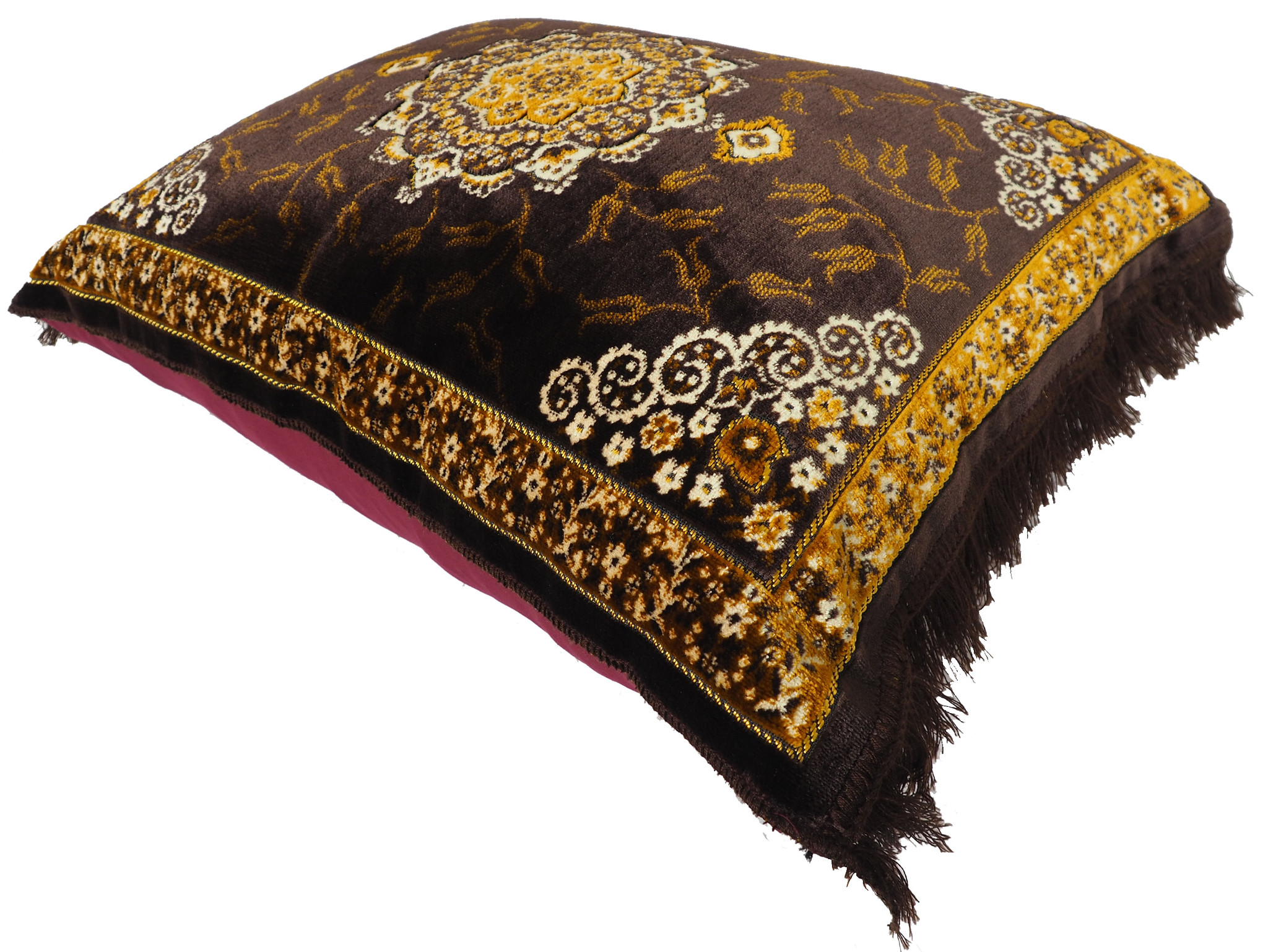 80x58 cm orient Afghan nomad rug seat cushions floor cushion pillow Turkmen 1001 night unit price (brown-2021)