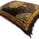 80x58 cm orient samtweiche Afghan Teppich nomaden sitzkissen bodenkissen Turkmen cushion 1001-nacht preis pro Stück (Braun-21)