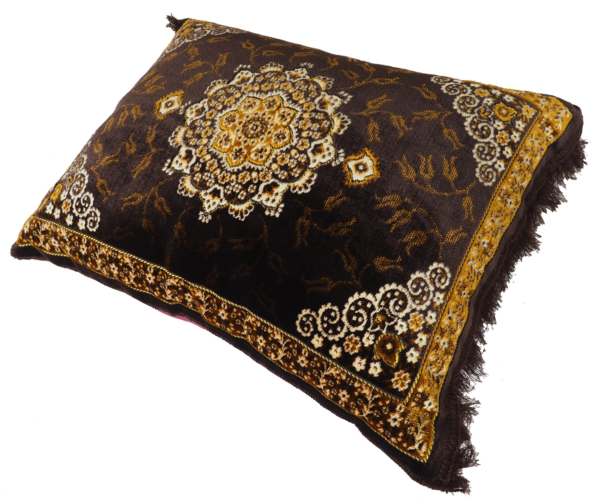 80x58 cm orient Afghan nomad rug seat cushions floor cushion pillow Turkmen 1001 night unit price (brown-2021)