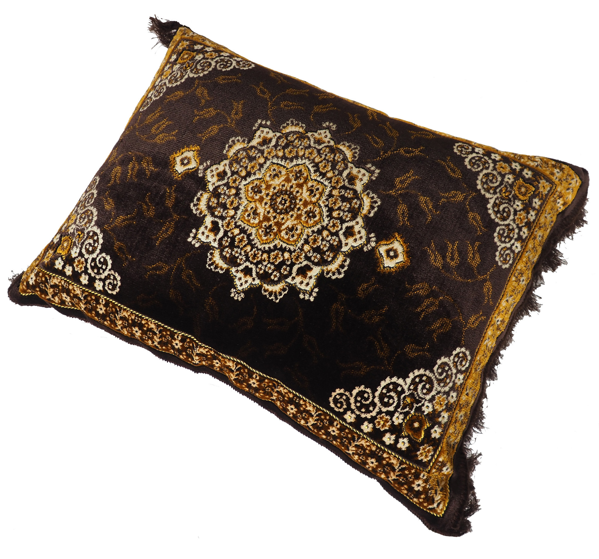 80x58 cm orient Afghan nomad rug seat cushions floor cushion pillow Turkmen 1001 night unit price (brown-2021)