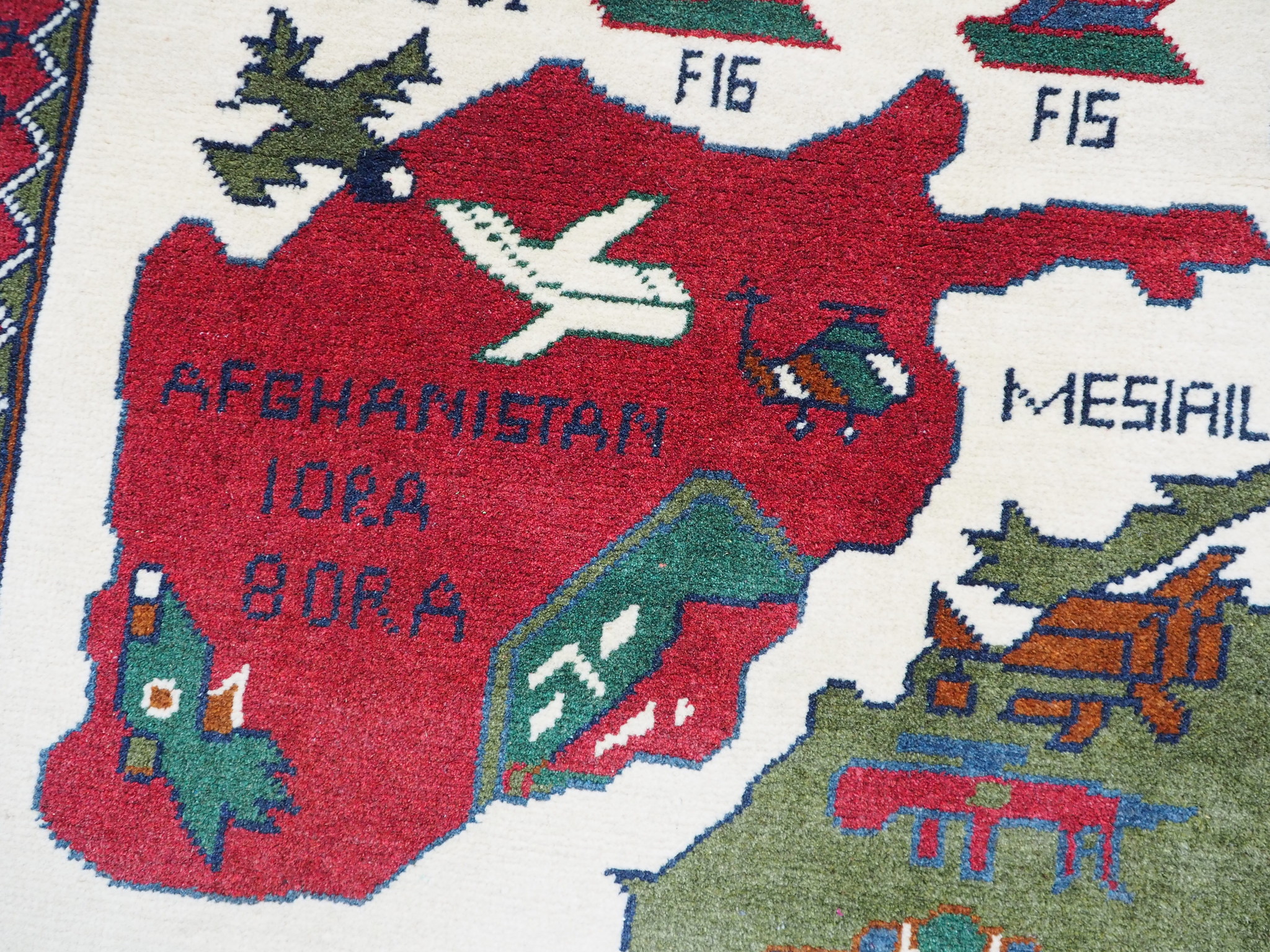 116x80 cm Afghanistan U.S.A 11 september 2001 Newyork world trade center afghan kriegteppich war rug wandteppich orientteppich Nr- WTC 21D