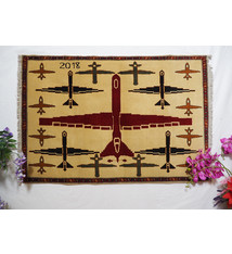 Afghan Kriegteppich Handgeknüpf Teppich Afghanistan panzer kampfjet gewehr USA Army Nato ISAF war rug   drone rugs Warrug drone 7569