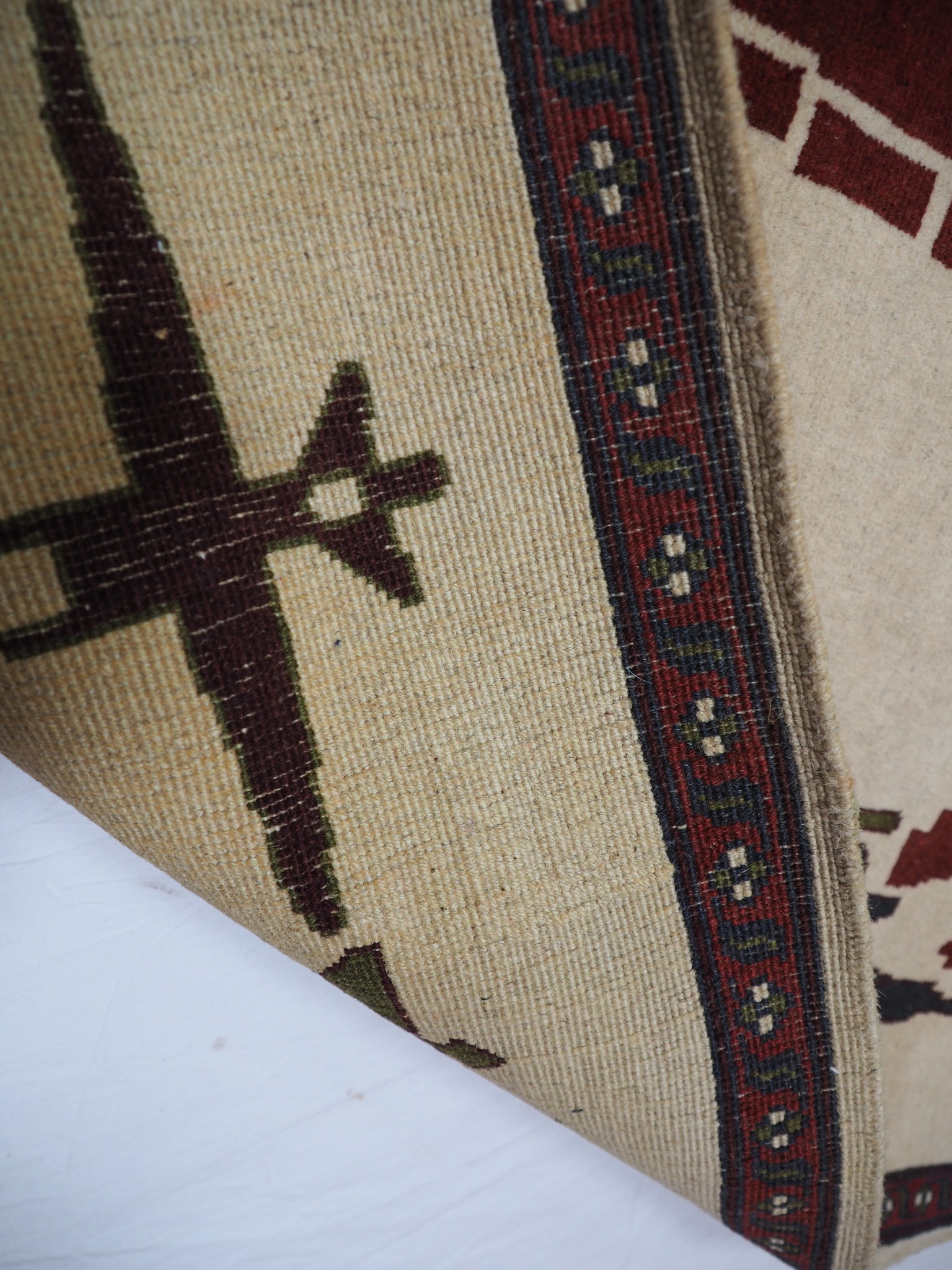 hand-knotted Warrug drone rugs from Afghanistan . No:7570