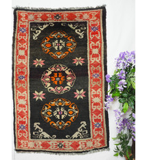 145 x 96 cm Rare antique oriental hand Knotted Tibetan Khaden sleeping Carpet No:2