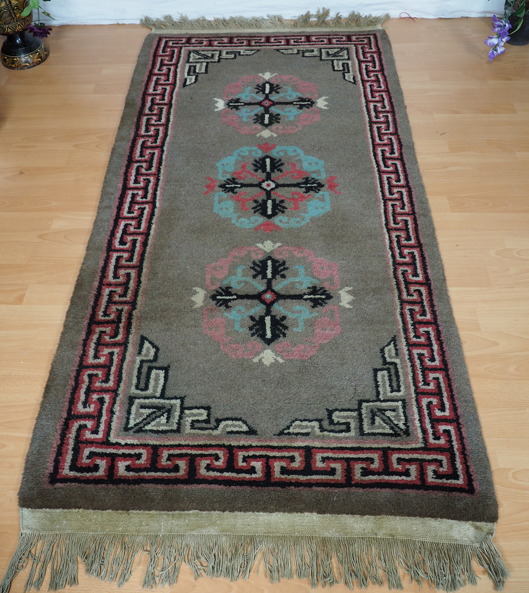 antik Tibetischer Khaden Yoga Meditation Dorfteppich buddhistische Klöster gebetsteppich Teppich Schlafteppich Nr.15