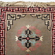 185x92  cm Rare antique oriental hand Knotted Tibetan Khaden sleeping Carpet No:15