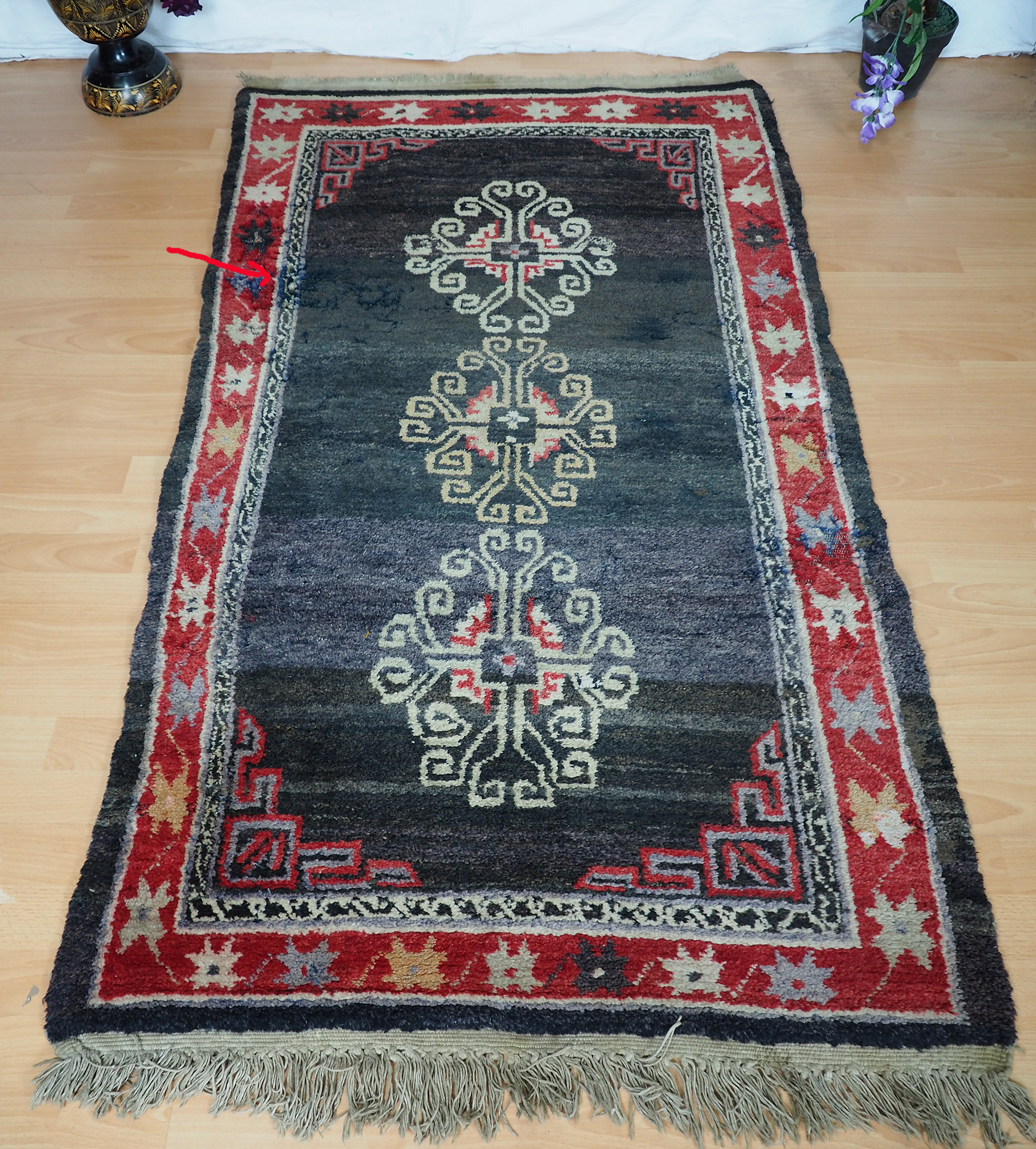 antik Tibetischer Khaden Yoga Meditation Dorfteppich buddhistische Klöster gebetsteppich Teppich Schlafteppich Nr. 20