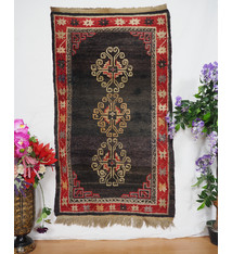 165x95 cm Rare antique oriental hand Knotted Tibetan Khaden sleeping Carpet No:20