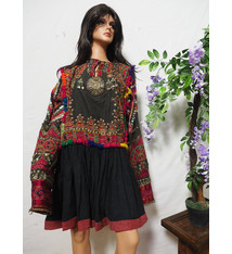 antique original Pakistan Afghanistan nuristan kohistan swat Woman embroidered Dress jumlo No:21/7