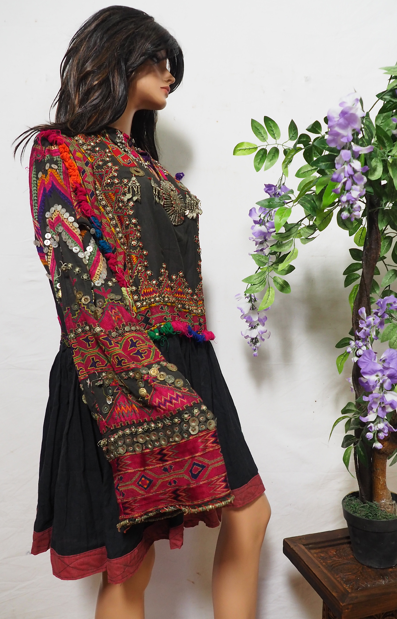 antik Frauen Hochzeit Kleid  aus Afghanistan Nuristan kohistan Jumlo Nr-21/7