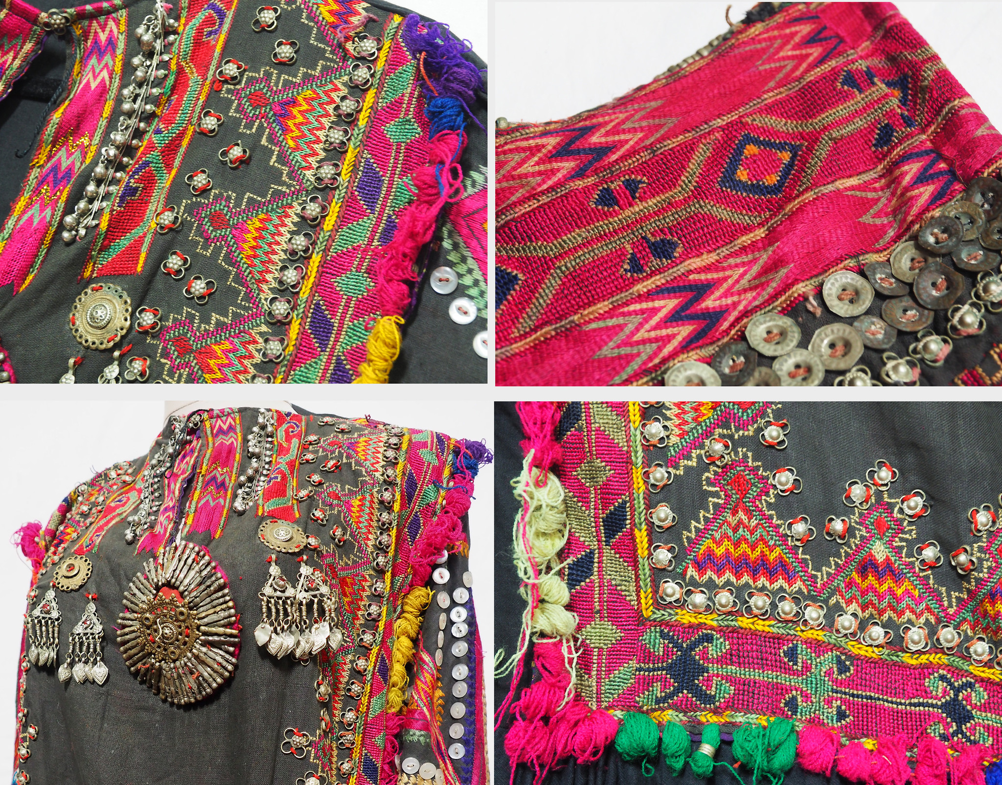 antique original Pakistan Afghanistan nuristan kohistan swat Woman embroidered Dress jumlo No:21/7