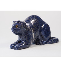 Extravagant Royal blau Lapis lazuli  tier figur briefbeschwere Katze Nr:21/6