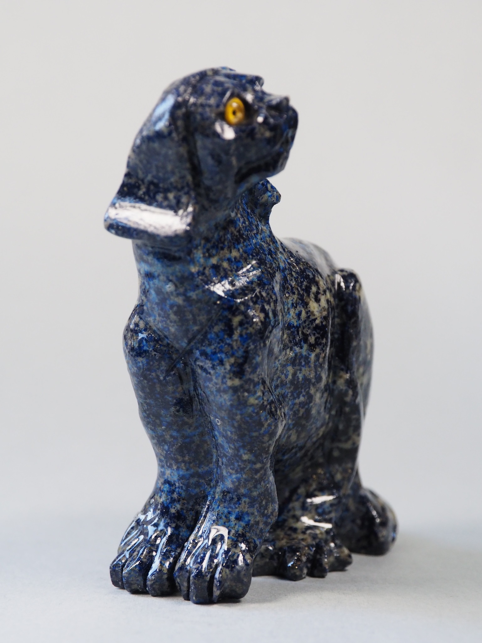 Extravagant Royal blau Lapis lazuli  tier figur briefbeschwere Hund Nr:21/9