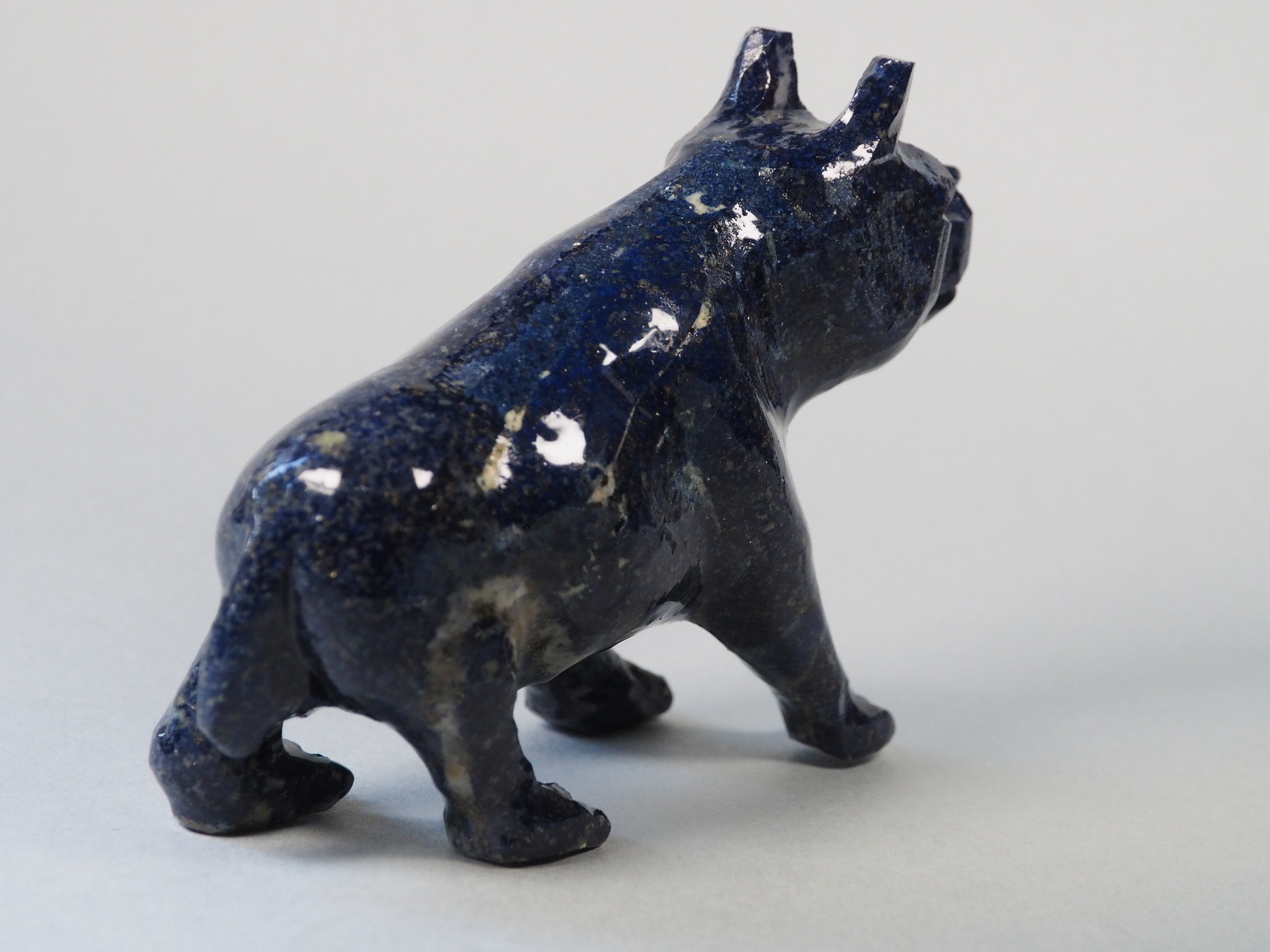 Extravagant Royal blau Lapis lazuli  tier figur briefbeschwere Hund Nr:21/19