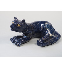 Extravagant Royal blau Lapis lazuli  tier figur briefbeschwere Raubkatze Nr:21/ 20