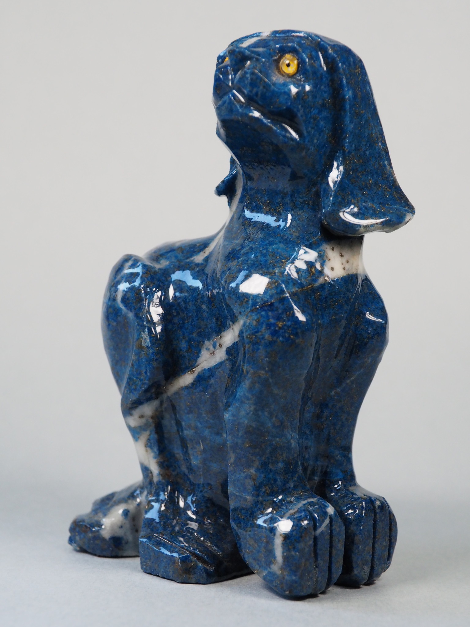 Extravagant Royal blau Lapis lazuli  tier figur briefbeschwere Hund Nr:21/ 23