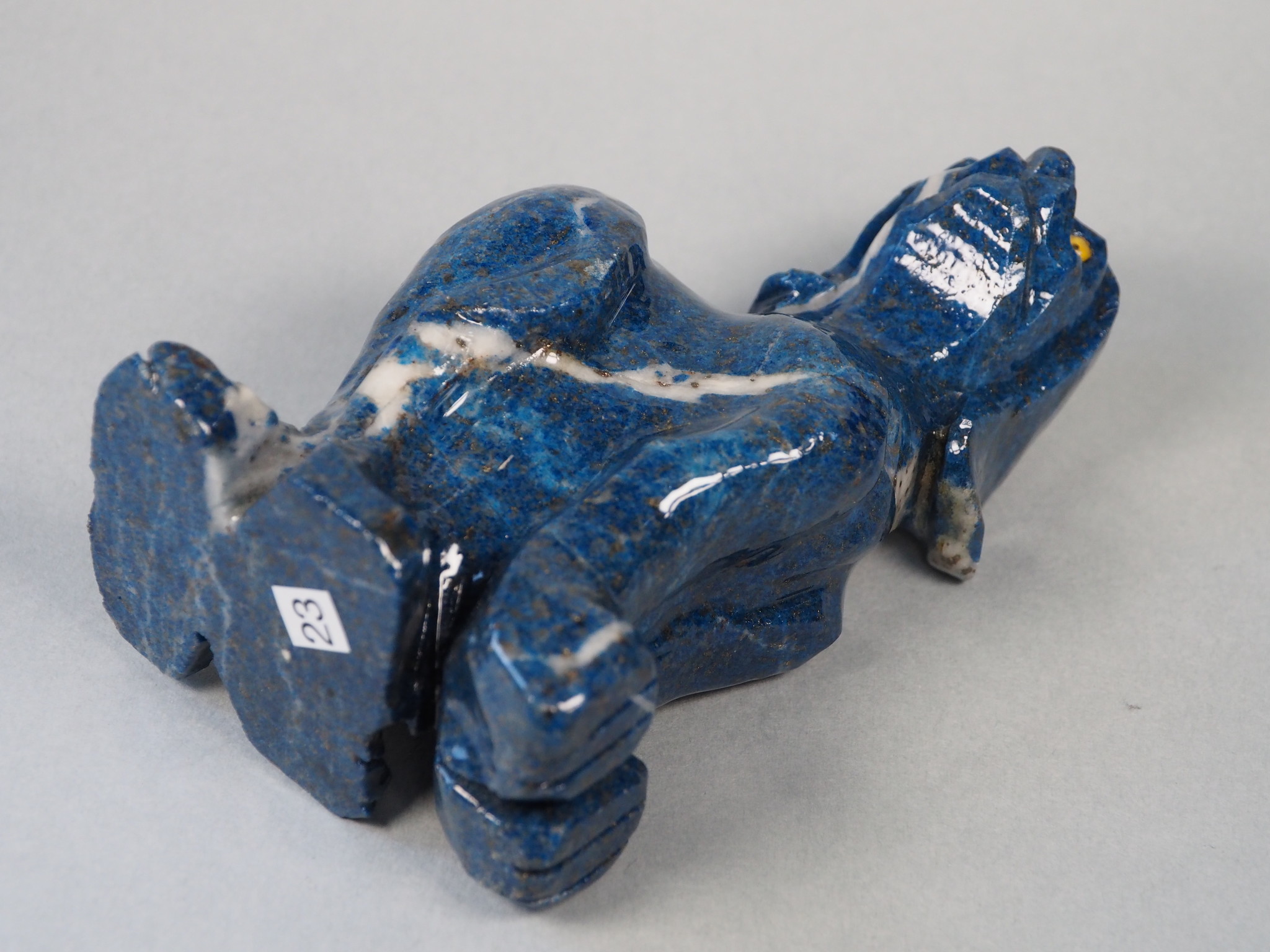 Extravagant Royal blau Lapis lazuli  tier figur briefbeschwere Hund Nr:21/ 23