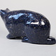 Extravagant Royal blau Lapis lazuli  tier figur briefbeschwere Katze Nr:21/ 24