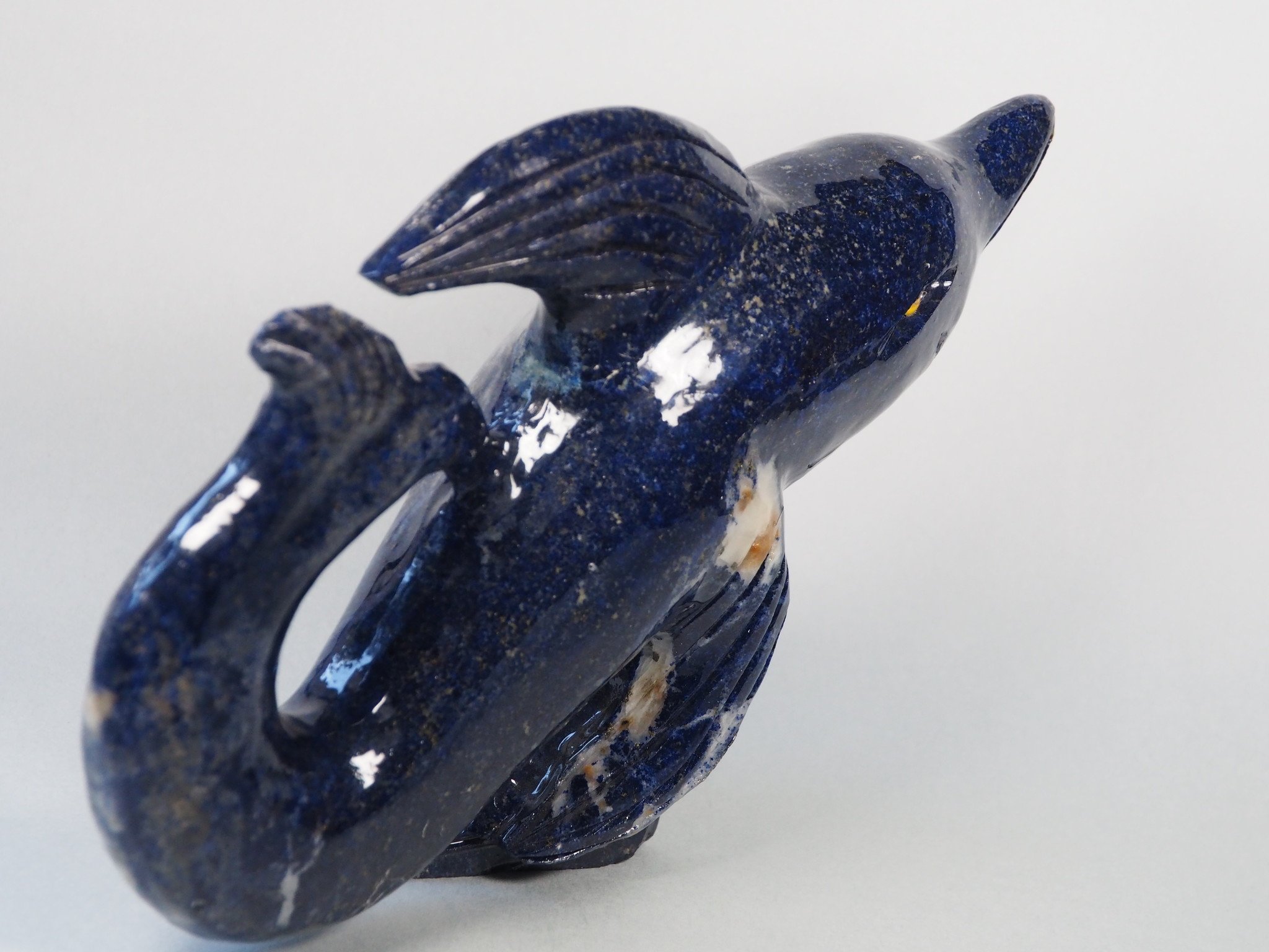 Extravagant Royal blau Lapis lazuli  tier figur briefbeschwere Delfin Nr:21/ 25