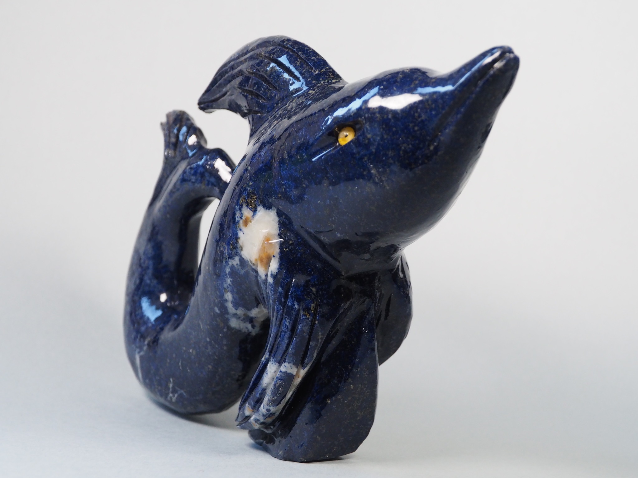 Extravagant Royal blau Lapis lazuli  tier figur briefbeschwere Delfin Nr:21/ 25