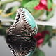 antique handmade Silver turquoise stone turkmen statement  ring from Afghanistan No:WL21/5